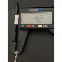 Load image into Gallery viewer, 18K Gold Bracelet 7 inches plus 1" Flower Charms Cubic Zirconia 1.98 grams - Rafant