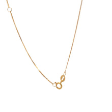 Load image into Gallery viewer, 18K Gold Necklace Chain 17.5 inches Pendant Anchor Wheel 1.29 grams - Rafant