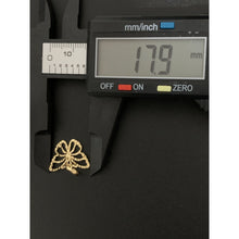 Load image into Gallery viewer, 18K Gold Earrings Pendant Butterfly 1.91 grams - Rafant