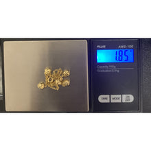 Load image into Gallery viewer, 18K Gold Bracelet Rolo Chain With Heart Charms 7.25 inches - Rafant