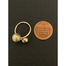 Load image into Gallery viewer, 18K Gold Ring Double Orbs Balls  1.43 grams Size 5 - Rafant
