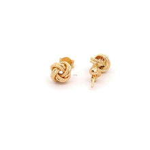 Load image into Gallery viewer, 18K Gold Earrings Stud Knot Small 1.25 grams - Rafant