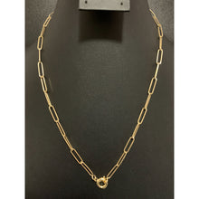 Load image into Gallery viewer, 18K Gold Necklace Chain Paperclips 20 inches 4.98 grams - Rafant