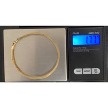 Load image into Gallery viewer, 18K Gold Bracelet Soft Flexible Bangle 6.75 inches 1.77 grams - Rafant