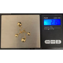 Load image into Gallery viewer, 18K Gold Earrings Balls Dangling 2.15 grams - Rafant