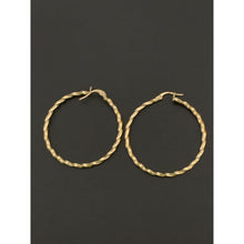 Load image into Gallery viewer, 18K Yellow Gold Earrings Hoops Spiral - Rafant
