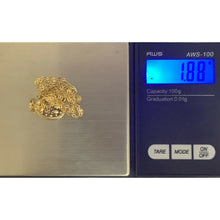 Load image into Gallery viewer, 18K Saudi Gold Necklace Chain 17.75" with Mother Mary Pendant - Rafant