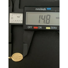 Load image into Gallery viewer, 18K Saudi Gold Necklace Chain 17.75" with Mother Mary Pendant - Rafant