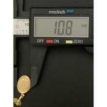 Load image into Gallery viewer, 18K Saudi Gold Necklace Chain 17.75" with Mother Mary Pendant - Rafant