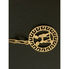 Load image into Gallery viewer, 18K Saudi Gold Necklace Chain 19.50" with Zodiac Sign Gemini - Rafant