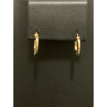 Load image into Gallery viewer, 18K Saudi Gold Necklace Chain 15.75" w/ Circle Round Pendant Hoops Earrings Set - Rafant