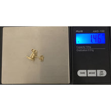 Load image into Gallery viewer, 18K Gold Earrings Stud Dollar Signs 1.46 grams - Rafant