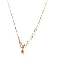 Load image into Gallery viewer, 18K Yellow Gold Necklace Chain Pendant Pin 16.5 inches with one inch extension 2.31 grams - Rafant