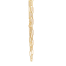 Load image into Gallery viewer, 18K Yellow Gold Necklace Chain Paperclip Small Link Size 15.75 inches 1.38 grams - Rafant