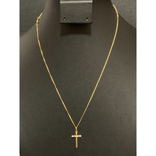 Load image into Gallery viewer, 18K Gold Necklace Chain 18 inches Cross Pendant 1.44 grams - Rafant