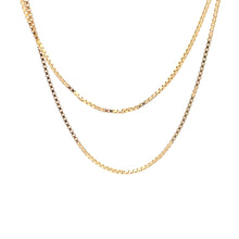 Load image into Gallery viewer, 18K Gold Necklace Chain Box 20 inches Women Thin 3.23 grams - Rafant
