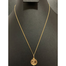 Load image into Gallery viewer, 18K Gold Necklace Chain 17.75 inches Jesus Christ Pendant 1.99 grams - Rafant