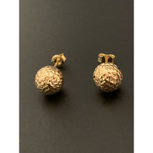 Load image into Gallery viewer, 18K Gold Earrings Stud Balls 2.19 grams - Rafant