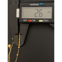 Load image into Gallery viewer, 18K Gold Bracelet Charm Beads Size 6.25" plus 1" extension 0.56 grams - Rafant