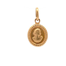Load image into Gallery viewer, 18K Yellow Gold Pendant Oval Woman Lady 1.18 grams - Rafant