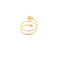 Load image into Gallery viewer, 18K Yellow Gold Ring Flower Spiral 1.17 grams Size 8.5 - Rafant