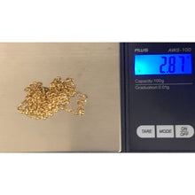 Load image into Gallery viewer, 18K Gold Necklace Chain Only Rolo Link 27.5 inches 2.87grams - Rafant