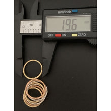 Load image into Gallery viewer, 18K Gold Ring Seven Days Tricolor Yellow White Rose 1.98 grams Size 5.75 - Rafant