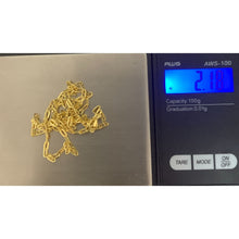 Load image into Gallery viewer, 18K Gold Necklace Chain Paper Clip Small Links 2.18 grams Size 19.50 inches - Rafant