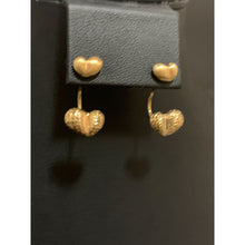 Load image into Gallery viewer, 18K Gold Earrings Hearts 2.80 grams - Rafant