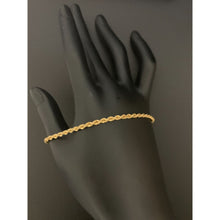 Load image into Gallery viewer, 18K Gold Bracelet Rope Size 8 inches 2.47 grams - Rafant