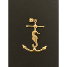 Load image into Gallery viewer, 18K Gold Pendant Anchor Seahorse 1.81 grams - Rafant