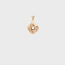 Load and play video in Gallery viewer, 18K Yellow Gold Pendant Knot Small 1.06 grams