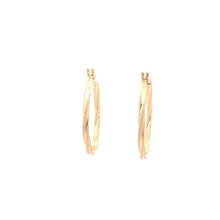 Load image into Gallery viewer, 18K Yellow Gold Earrings Hoops 1.31 grams - Rafant