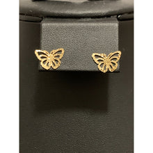 Load image into Gallery viewer, 18K Gold Earrings Pendant Butterfly 1.91 grams - Rafant