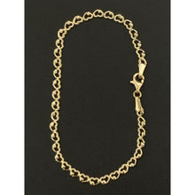 Load image into Gallery viewer, 18K Gold Bracelet Heart Link 1.90 grams Size 7 inches - Rafant