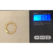 Load image into Gallery viewer, 18K Gold Ring Soft Mesh 0.53 grams Size 5 Dainty Lightweight Delicate - Rafant