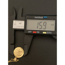 Load image into Gallery viewer, 18K Gold Necklace Chain 20 inches with Jesus Christ Pendant 2.72 grams - Rafant