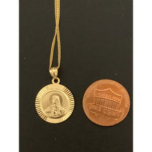 Load image into Gallery viewer, 18K Gold Necklace Chain 20 inches with Jesus Christ Pendant 2.72 grams - Rafant