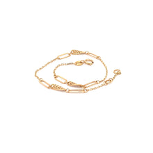 Load image into Gallery viewer, 18K Yellow Gold Bracelet Paperclip Size 6.75 inches plus 0.5 inch extension - Rafant