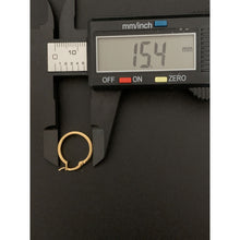 Load image into Gallery viewer, 18K Gold Earrings Hoops Loops Small 1.58 grams - Rafant
