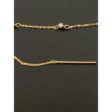 Load image into Gallery viewer, 18K Gold Earrings Threader Beaded White Yellow Gold 1.05 grams - Rafant