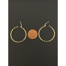 Load image into Gallery viewer, 18K Gold Earrings Hoops Loops Spiral - Rafant
