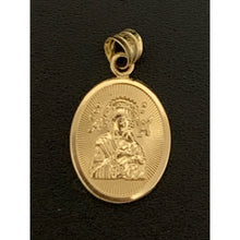 Load image into Gallery viewer, 18K Gold Pendant Oval Mother Mary Child Senior Sto Nino 1.37 grams Small - Rafant
