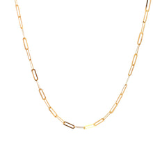 Load image into Gallery viewer, 18K Yellow Gold Necklace Chain Paperclip 0.91 grams 18 inches - Rafant