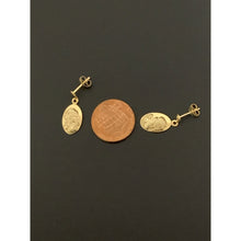 Load image into Gallery viewer, 18K Gold Earrings Post Dangle Woman Lady 1.17 grams - Rafant
