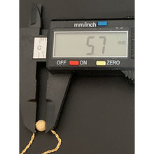 Load image into Gallery viewer, 18K Gold Necklace Chain 17.75 inches with Frosted Ball Pendant 1.03 grams - Rafant