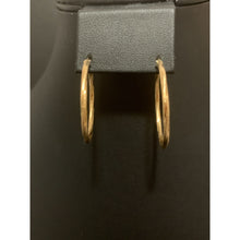 Load image into Gallery viewer, 18K Gold Earrings Hoops Loops Twisted 1.62 grams - Rafant