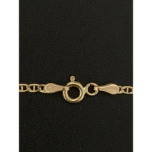 Load image into Gallery viewer, 18K Gold Necklace Chain Mariner 19.50 inches with Puffed Heart Pendant 4.84 grams - Rafant