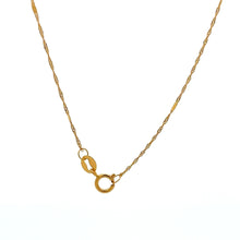 Load image into Gallery viewer, 18K Gold Necklace Chain 17.75"  Pendant Dragon Good Fortune Luck 1.51 grams - Rafant