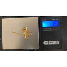 Load image into Gallery viewer, 18K Gold Necklace Chain 17.75 inches with Cross Pendant 1.15 grams - Rafant